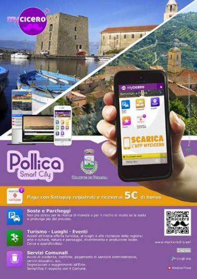 Pollica diventa Smart grazie all'app MyCicero